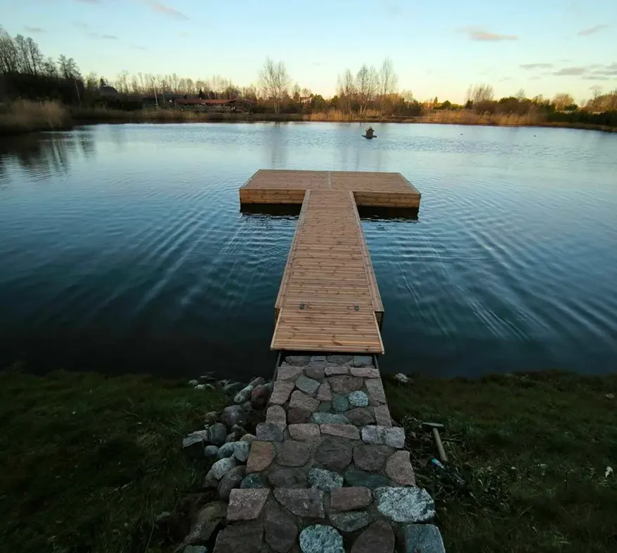 Pontoninių lieptų statyba - Nemo lieptai